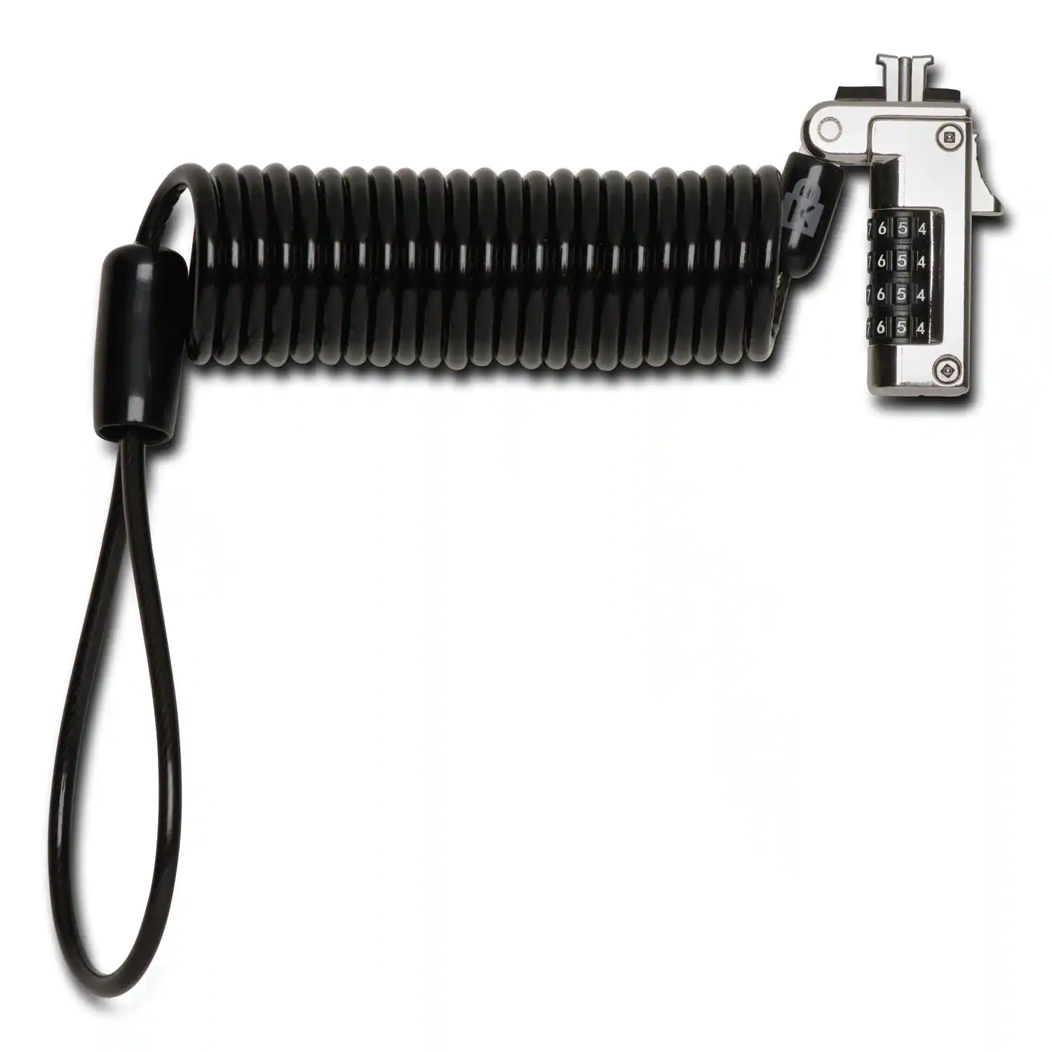 Alt View 2. Kensington - Kensington K60625WW Slim Portable Combination Lock for Standard Slot with 6 ft. Carbon Steel Cable - Black/Silver - Black/Silver.