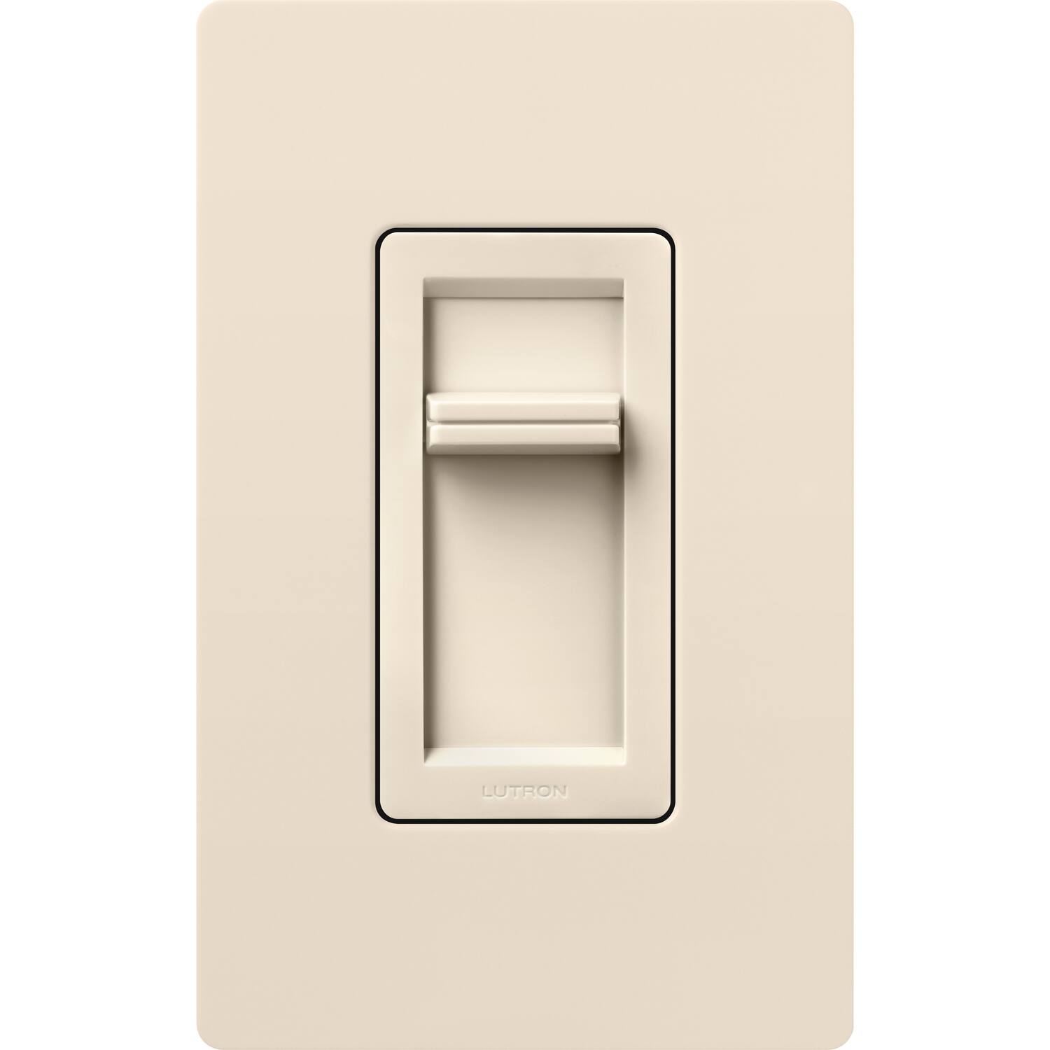 Left. Lutron - Lutron Lumea Light Almond 150 W Slide Dimmer Switch 1 pk - Light Almond.