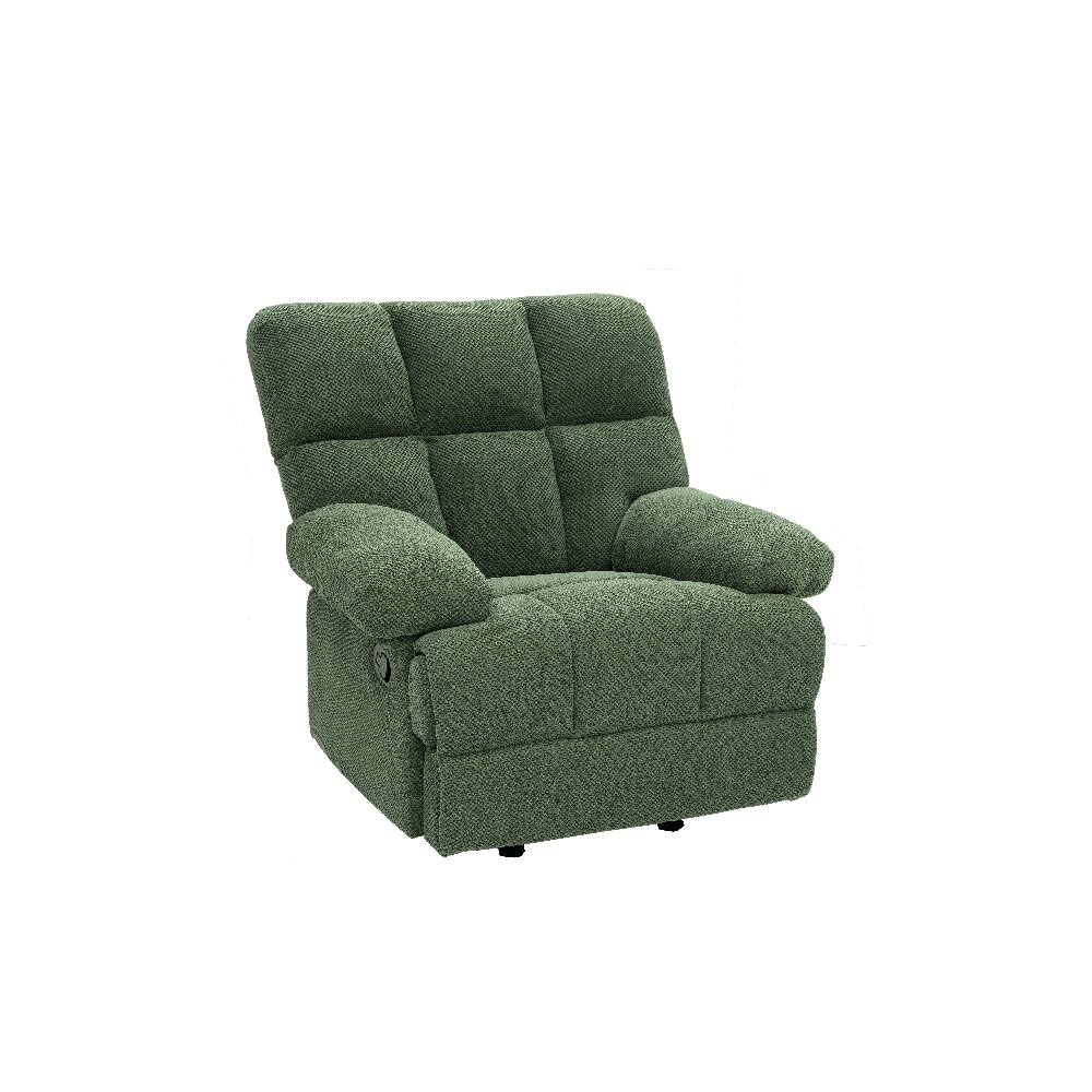 Alt View 6. Ropilly - Ropilly dark green manual rocker recliner with nubby upholstery fabric - Dark Green.