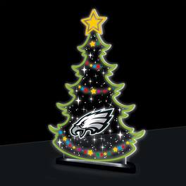 Evergreen Enterprises - Philadelphia Eagles 10" LED Tabletop Christmas Tree Desklite Sign - Green