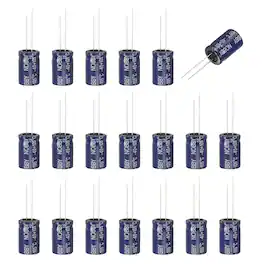 Unique Bargains - 100uF 100V Non-Polar Electrolytic Capacitor, 13x21mm, for Audio Tweeter/Speaker Crossover, 20pcs - Blue