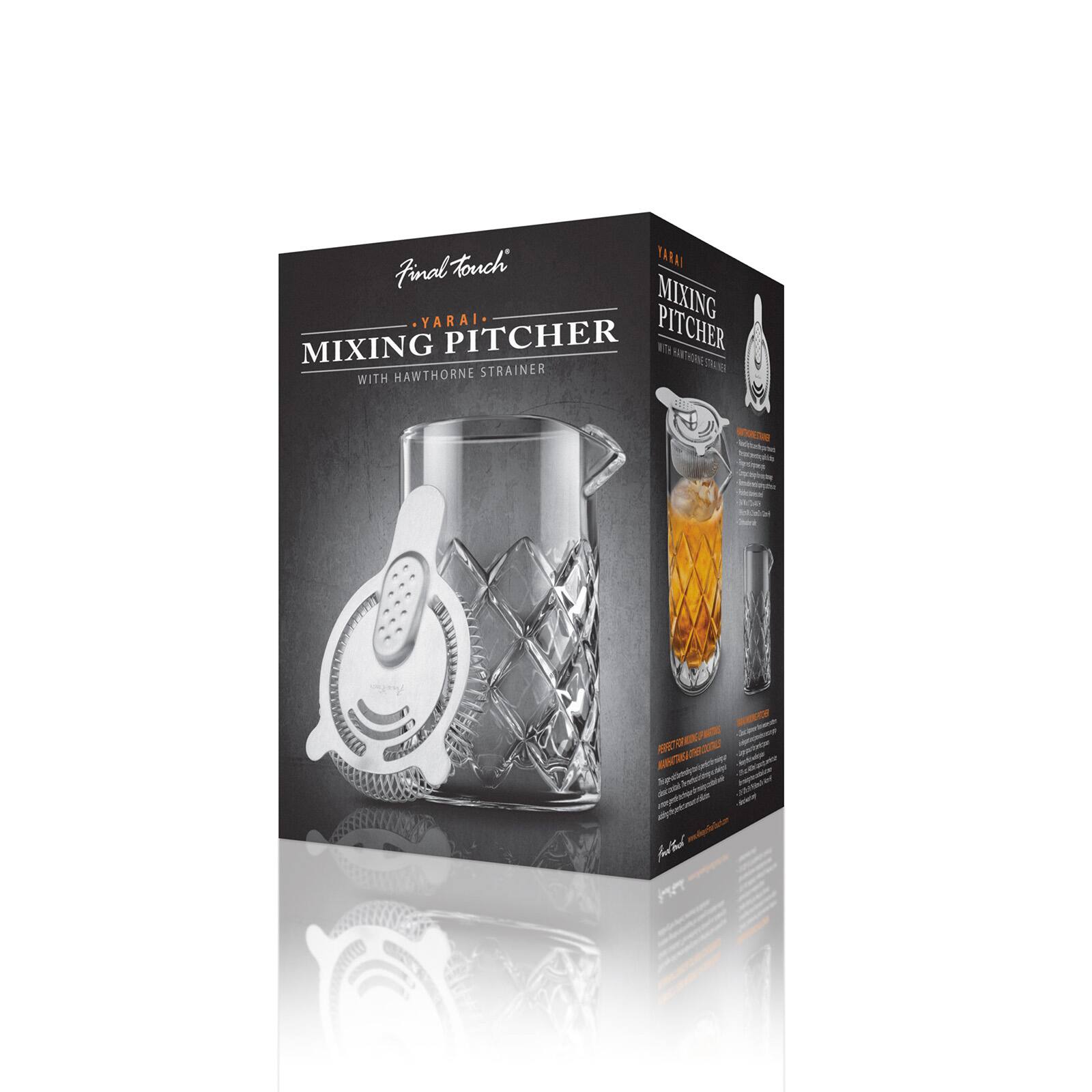 Final Touch YARAI YARAI MIXING PITCHER MIXING PITCHER WITH HAWTHORNE STRAINER

PERFECT MIXING PARTIES
hp T-neteirioys.com