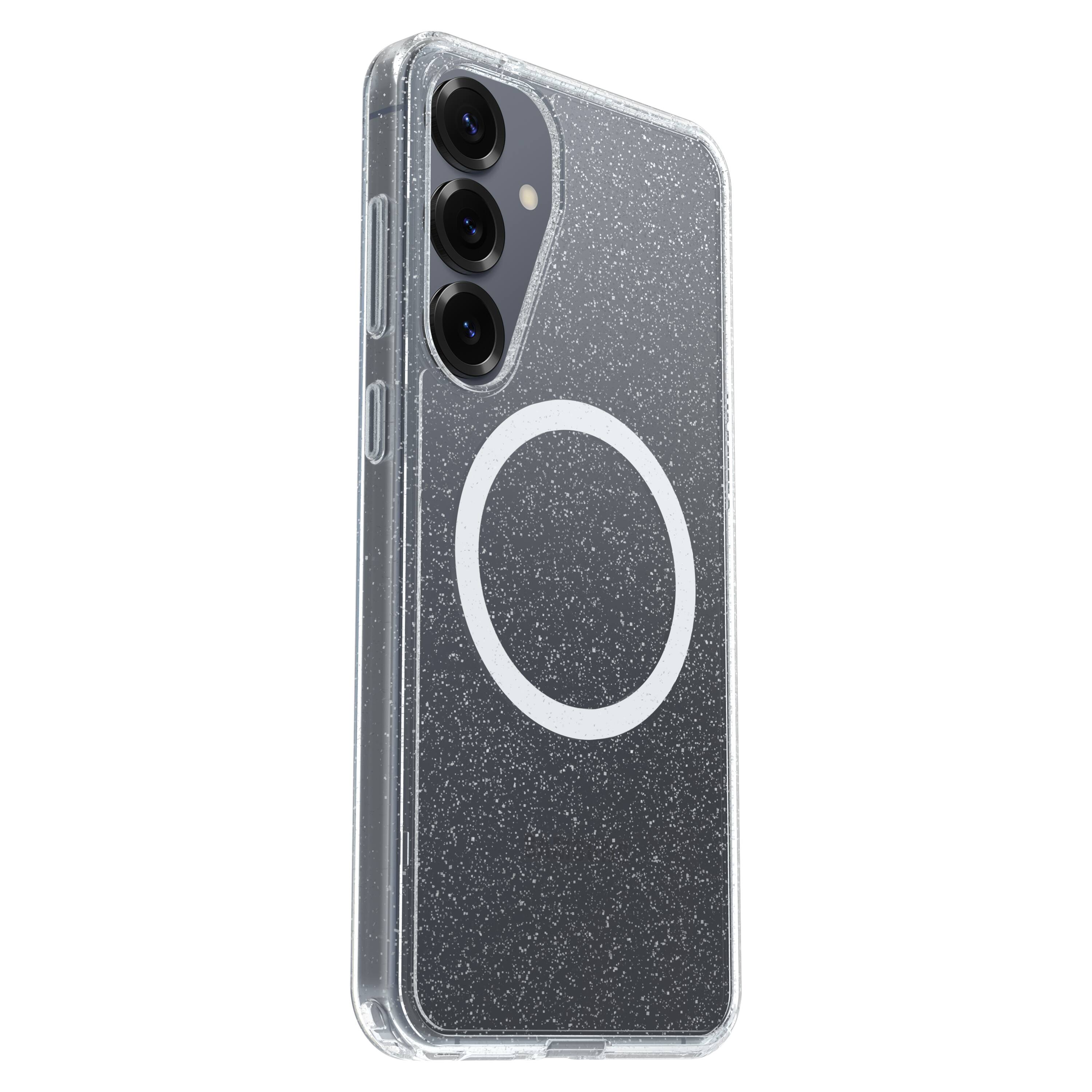 Left. OtterBox - Symmetry Series Hard Shell with Magnets for Samsung Galaxy S25+ - Stardust 3.0.
