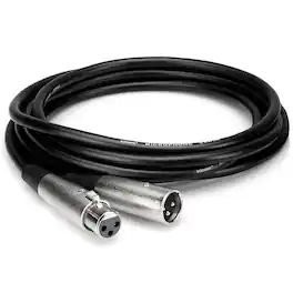 Hosa Technology - 3-Pin XLR Female to 3-Pin XLR Male Microphone Cable, 15'