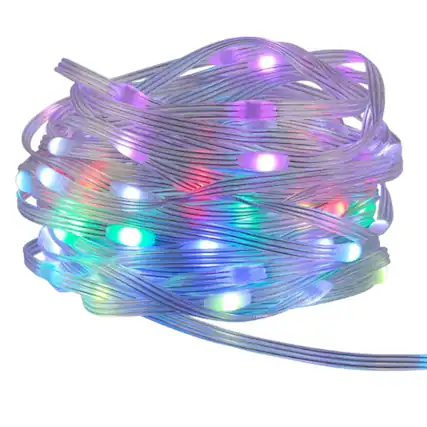 Front. Stock Preferred - 33ft RGB LED Strip Lights with App and Remote Control, 100 LEDs - Multi-color.