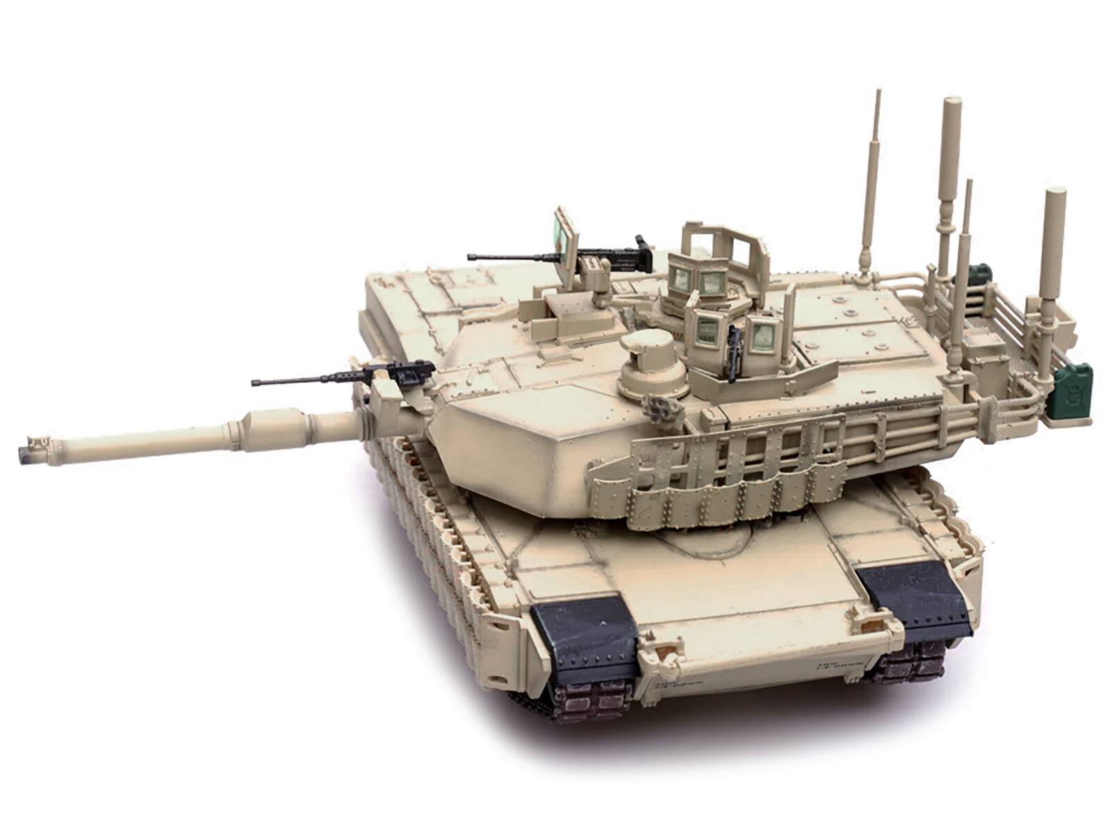Alt View 4. Panzerkampf - General Dynamics M1A2 Abrams TUSK II MBT (Main Battle Tank) "Armor Premium" Series 1/72 Diecast Model by Panzerkampf.