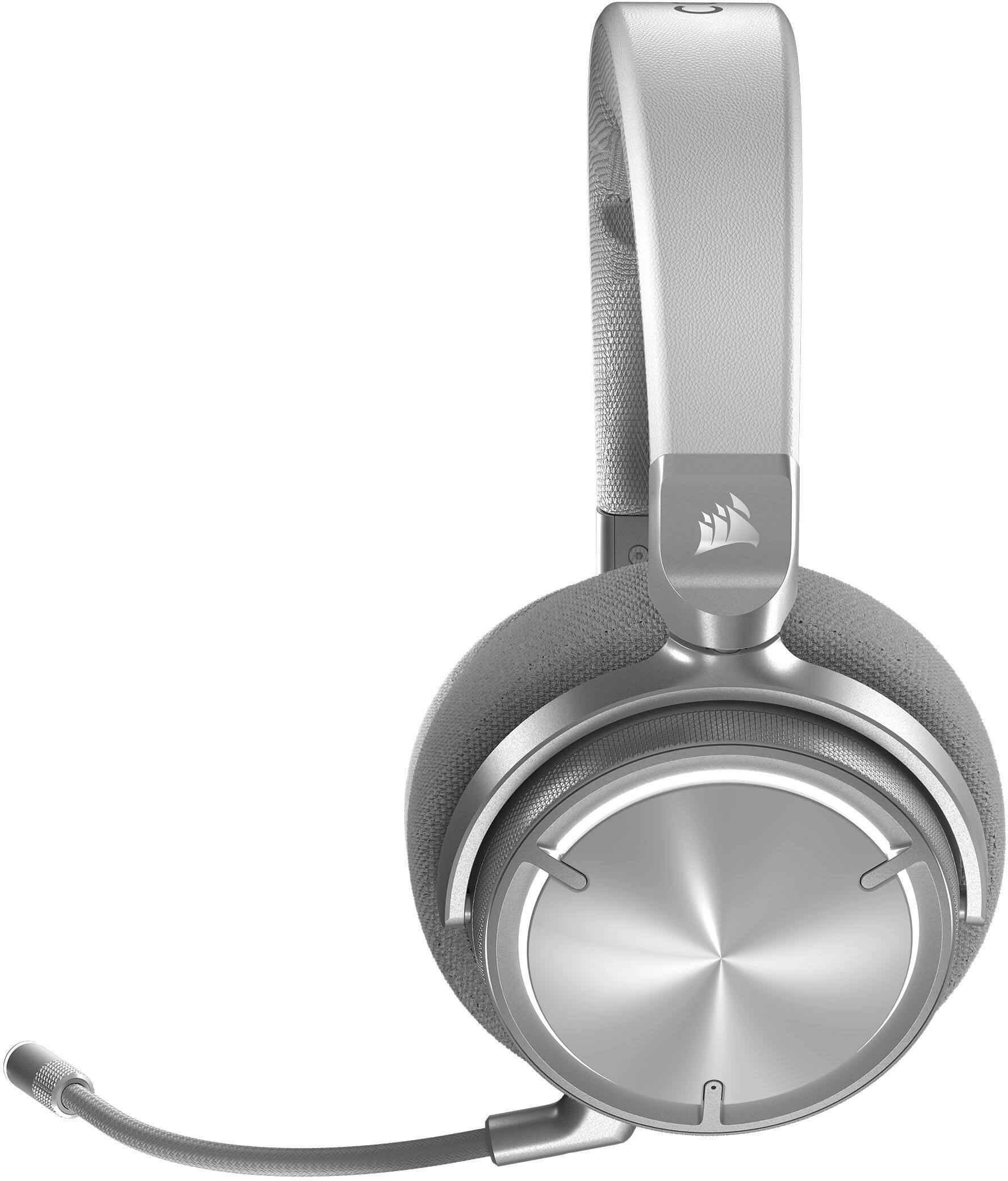 Alt View 17. CORSAIR - VIRTUOSO MAX Wireless Gaming Headset for PC, Mac, PS5, PS4, and Mobile - Silver.