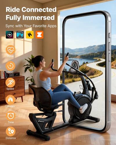 MERACH S19 Recumbent Exercise Bike for Seniors & Adults, Arm Swing MERACH S19 Recumbent Exercise Bike for Seniors & Adults, Arm Swing