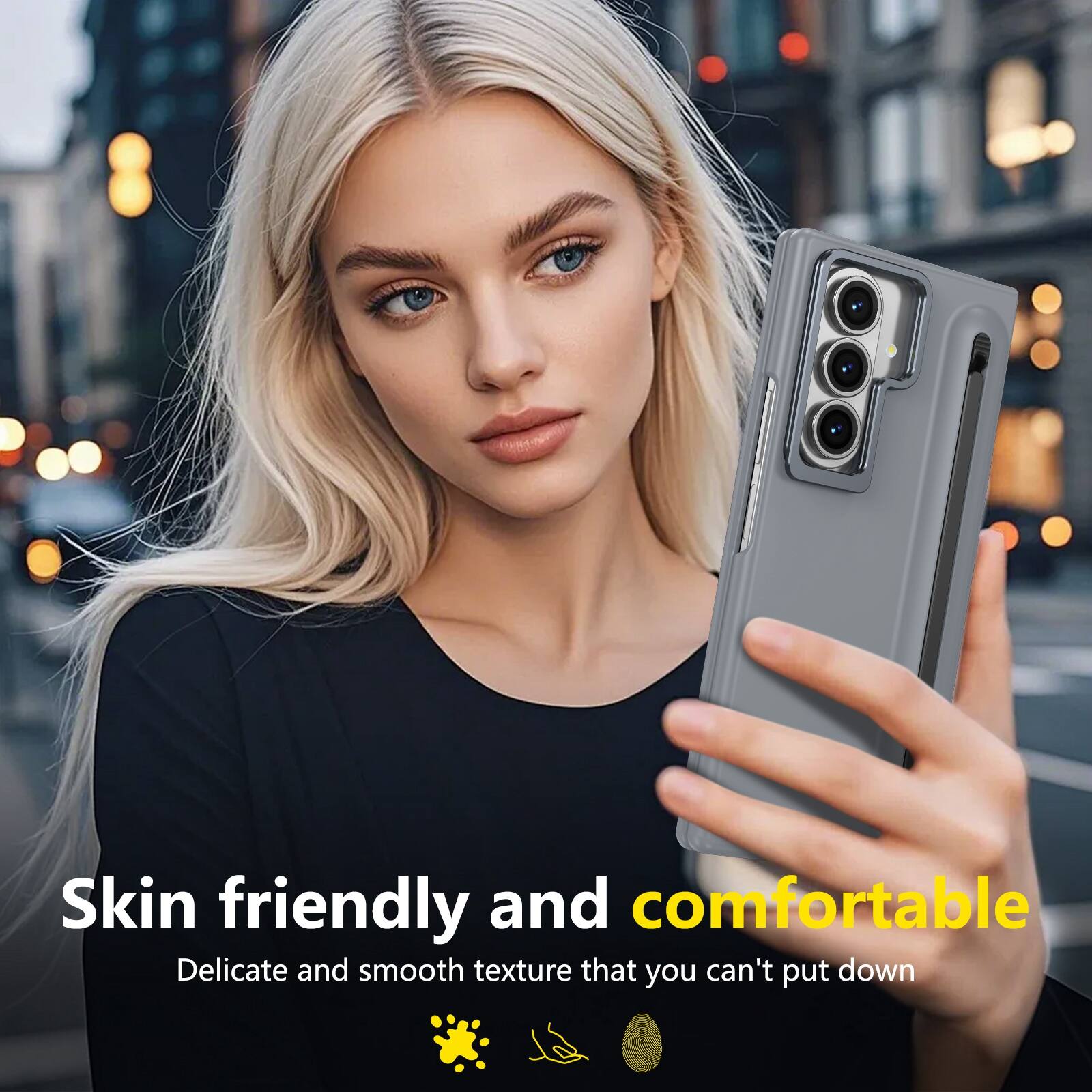 Skin friendly and comfortable  
Delicate and smooth texture that you can't put down