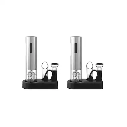 Front. Pursonic - Pursonic 5-Piece Electric Wine Opener Set – 2 PACK Bundle - Multicolor.