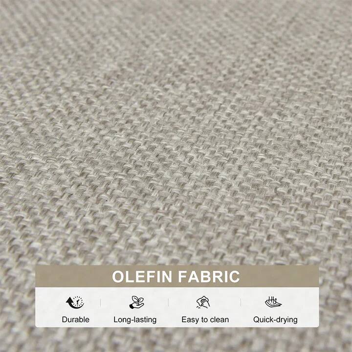 OLEFIN FABRIC  
- Durable  
- Long-lasting  
- Easy to clean  
- Quick-drying