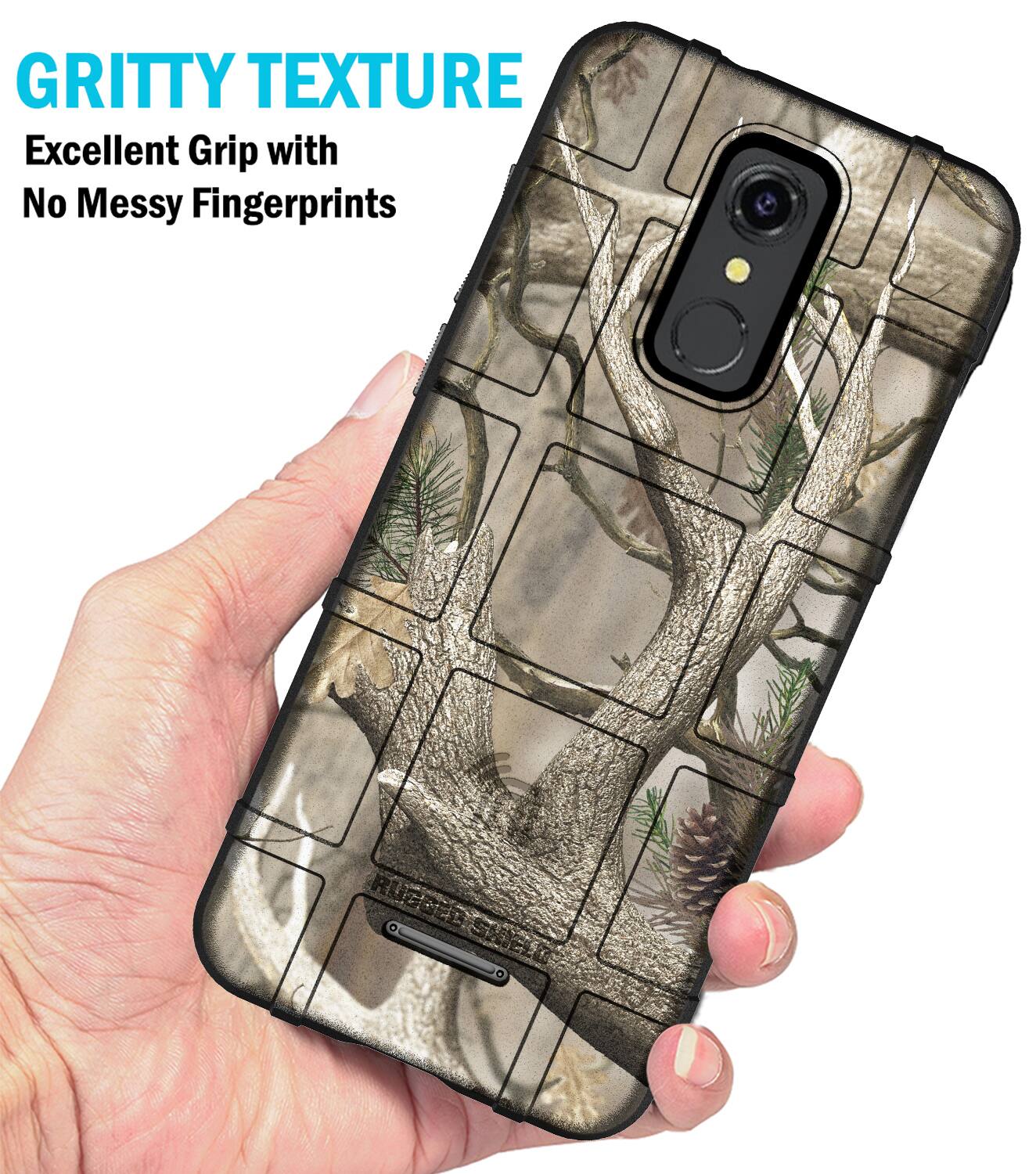 GRITTY TEXTURE  
Excellent Grip with No Messy Fingerprints