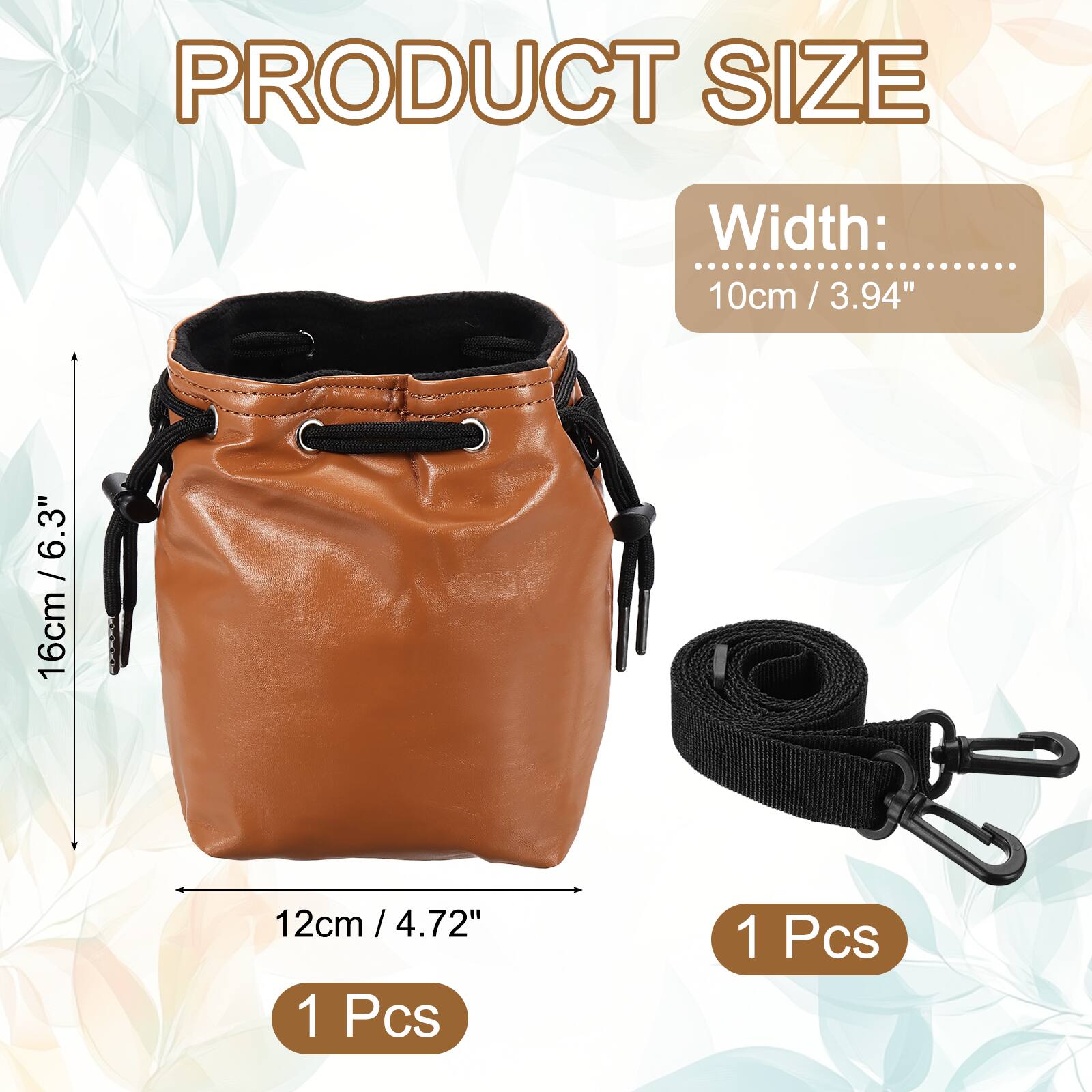 PRODUCT SIZE  
Width: 10cm / 3.94"  
16cm / 6.3"  
12cm / 4.72"  
1 Pcs  
1 Pcs