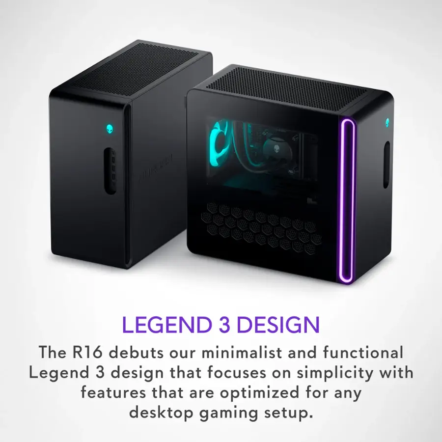 The R16 debuts our minimalist and functional Legend 3 design that focuses on simplicity with features that are optimized for any desktop gaming setup.