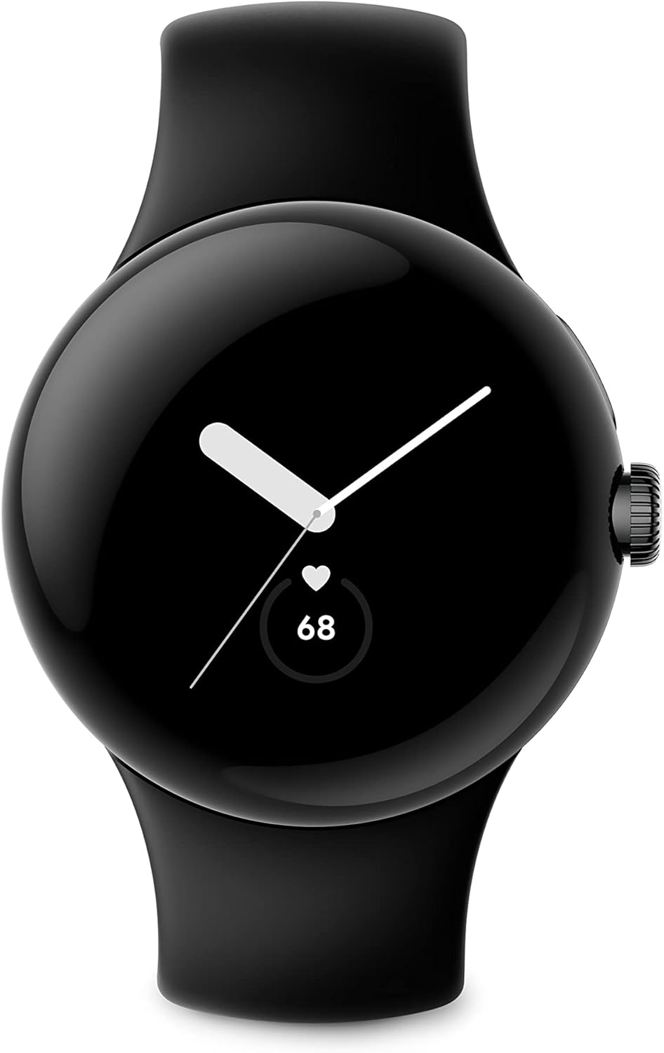 Angle. Google - Pixel Watch (2022) 41mm (GPS + Cellular) Stainless Steel - Matte Black.
