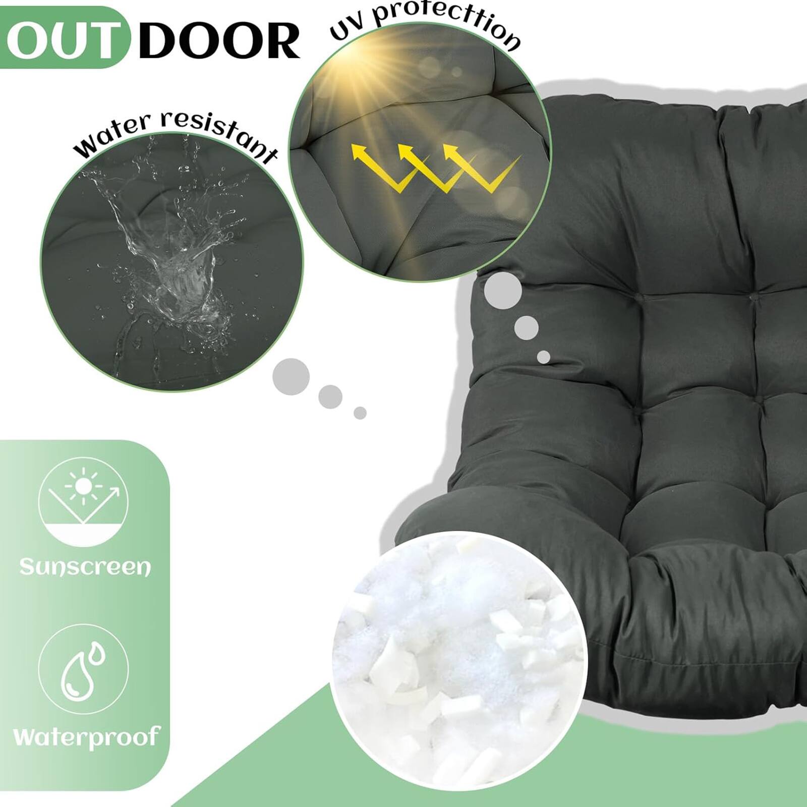 OUT DOOR  
UV protection  
Water resistant  
Sunscreen  
Waterproof