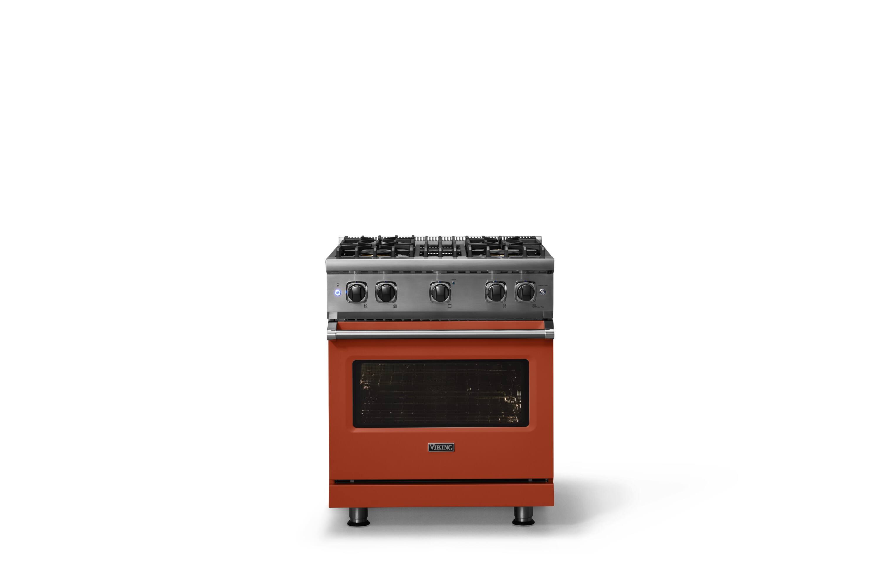 Alt View 1. Viking - 5-Series Gas Sealed Burner Range - Spiced Cider.