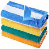 VEVOR - Beach Towel, 4 Pack Oversized Beach Towels, 30 x 60 in Cabana Striped Large Pool Towel - Multiple colors