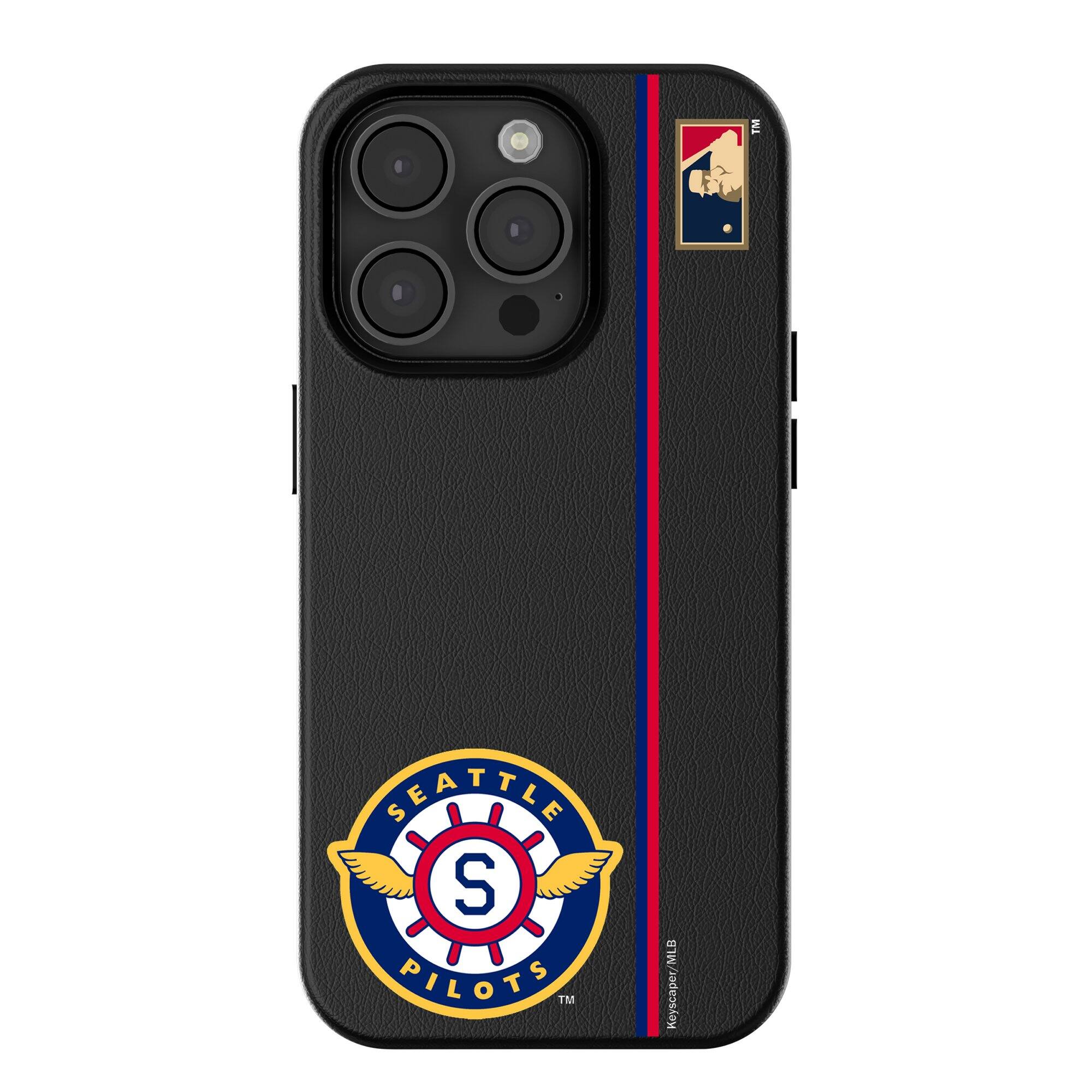 Keyscaper - Cooperstown Teams - Seattle Mariners - Seattle Pilots Cooperstown Collection iPhone Magnetic Bump Case - 15 Plus - Black price history on PriceWatchPro