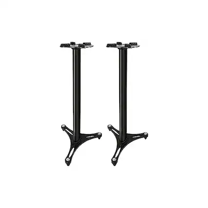 Front. Ultimate Acoustics - Ultimate Support MS-90/36B MS Series Professional Column Studio Monitor Stand - BLACK.