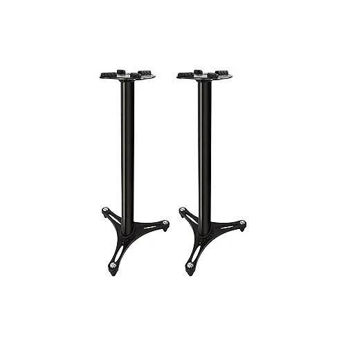 Front. Ultimate Acoustics - Ultimate Support MS-90/36B MS Series Professional Column Studio Monitor Stand - BLACK.
