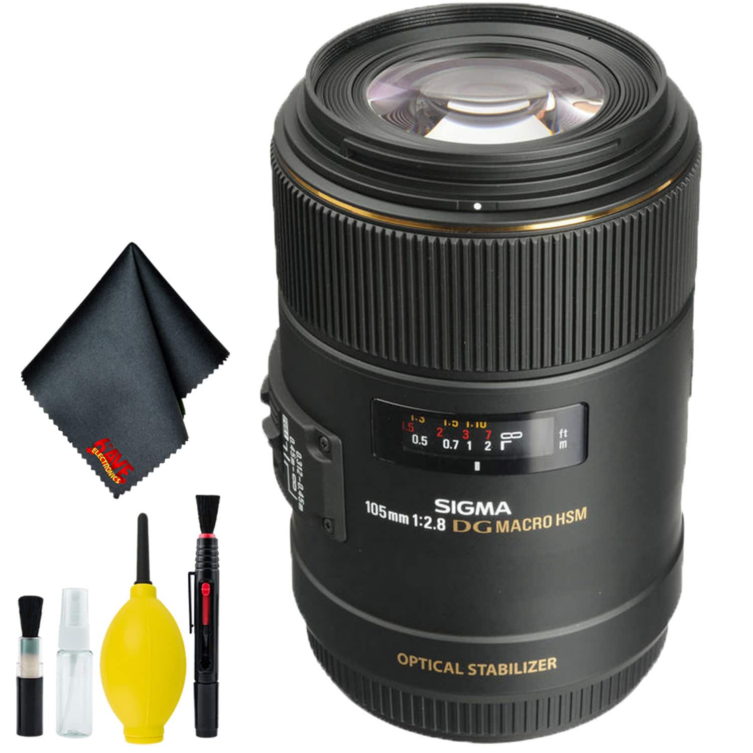 Sigma 105mm f/2.8 EX DG OS HSM Macro Lens for Canon EF (Intl