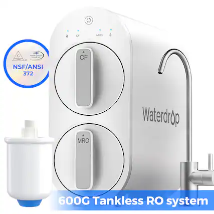 NSF/ANSI 372 CF MRO Waterdrop 600G Tankless RO system