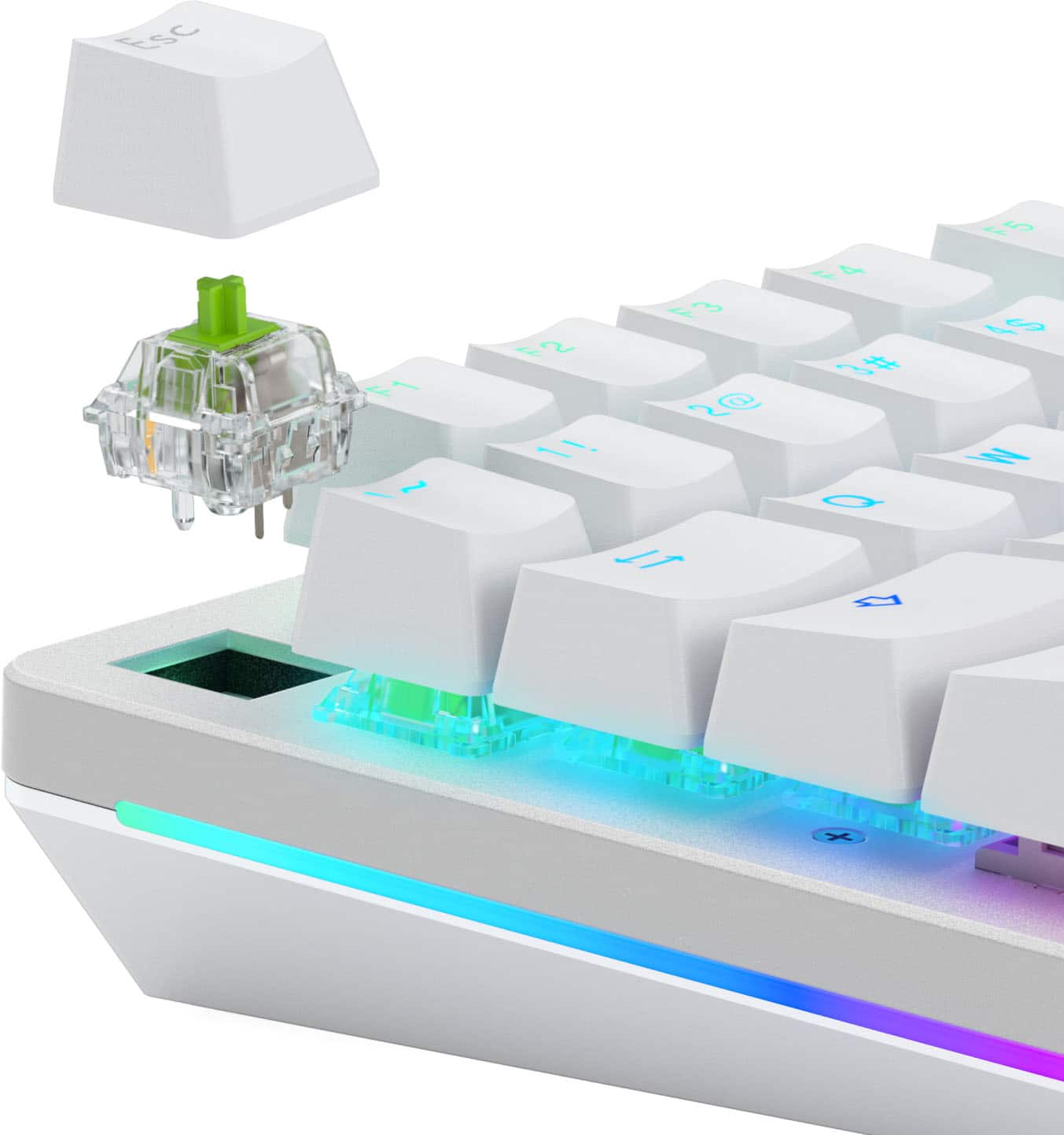 Alt View 18. Glorious - Lubed Mechanical Keyboard 5-pin Hot Swappable Switches (36x) - Raptor.