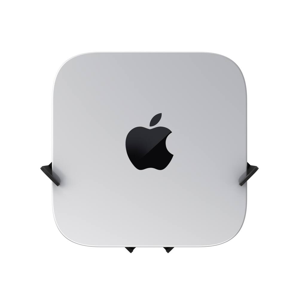 Alt View 4. RackSolutions - RackSolutions Quickmount Apple Mac Mini VESA Wall Mount (M4, 2024) - Black.