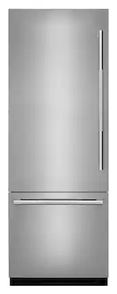 Front. JennAir - RISE Left Hand Swing Panel Kit for Built-In Bottom Mount - Stainless Steel.