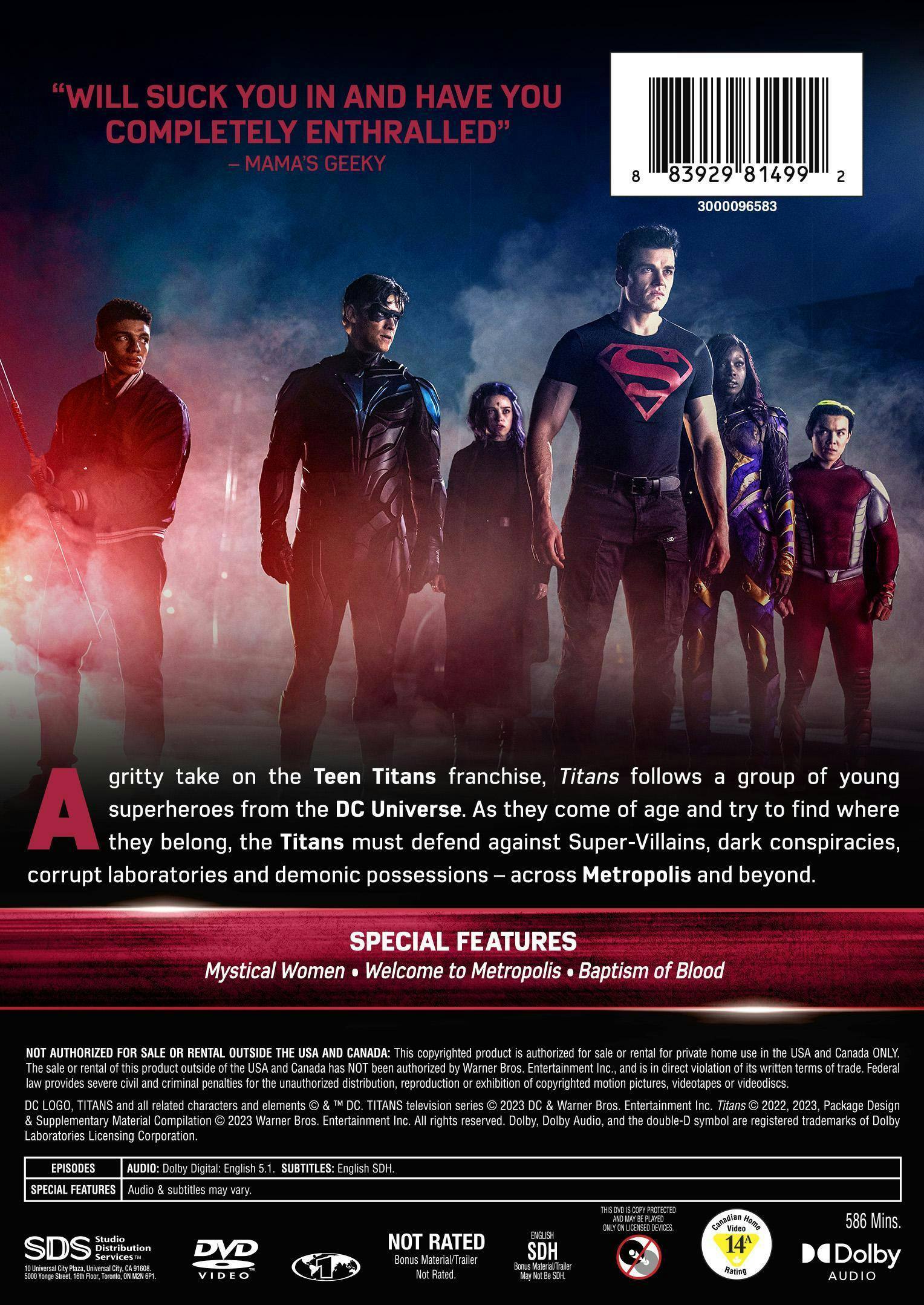 Back. Titans: The Complete Fourth Season (Box Set) [DVD].
