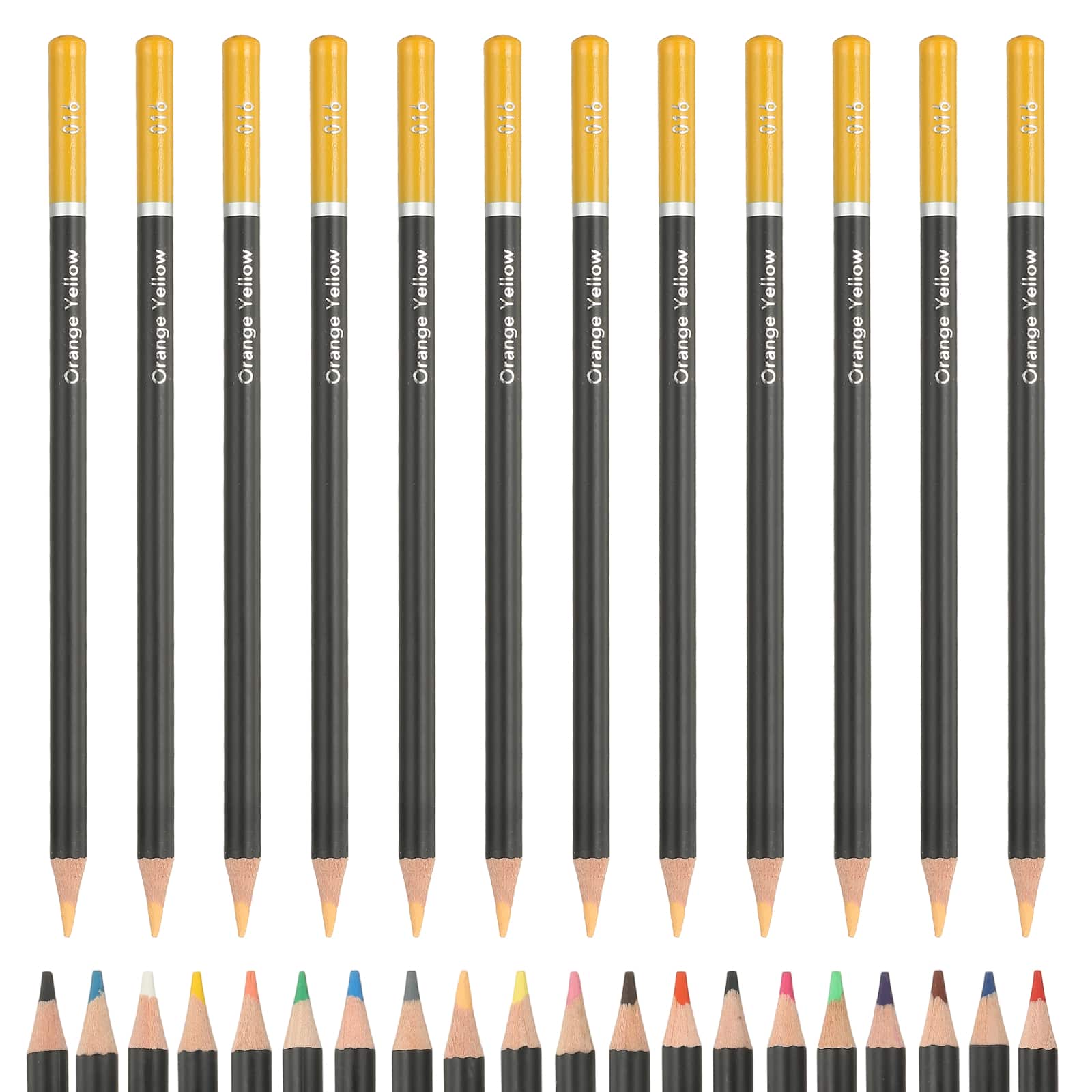 Unique Bargains - Colored Pencils, Oil-Based Drawing Pencils for Adult Coloring Books, Artists, Beginners, 12pcs - Dirt Yellow price history on PriceWatchPro