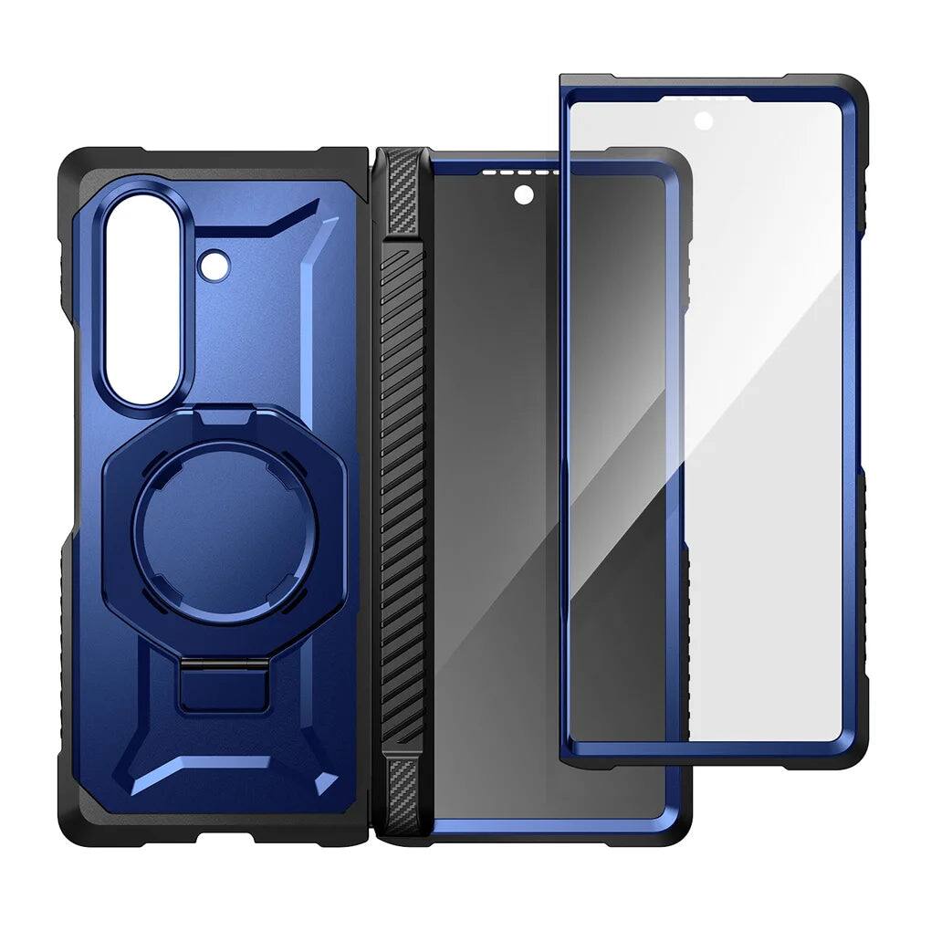 Alt View 5. SUPCASE - UB Grip Rugged MagSafe Case for Samsung Galaxy Z Fold 8 Ultra with Screen Protectors HD & Privacy - Cobalt.
