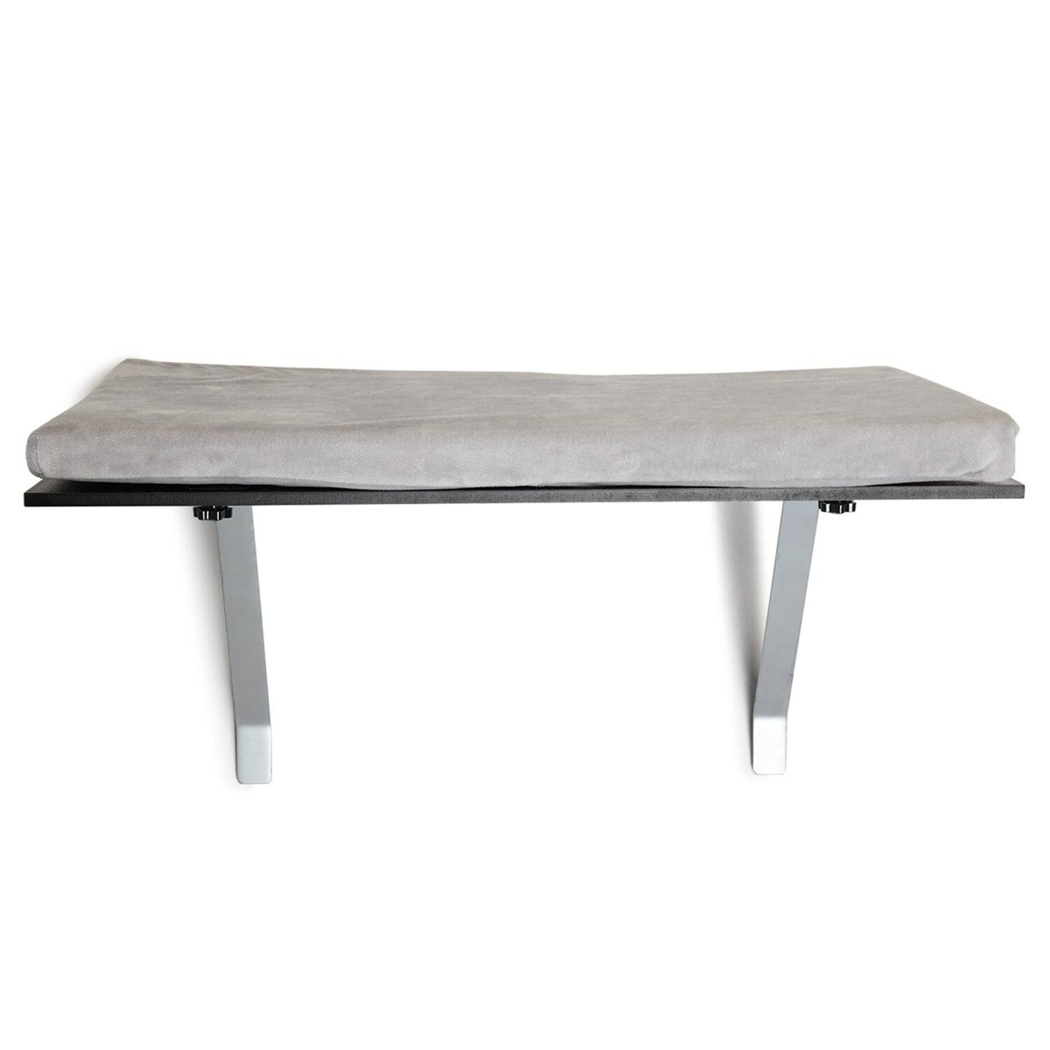 Alt View 6. Pefilos - 14" Cat Window Seat Wall Mount Perch for Indoor Cats, Cat Hammock for Window Heavy Duty Cat Bed Shelves - Gray.
