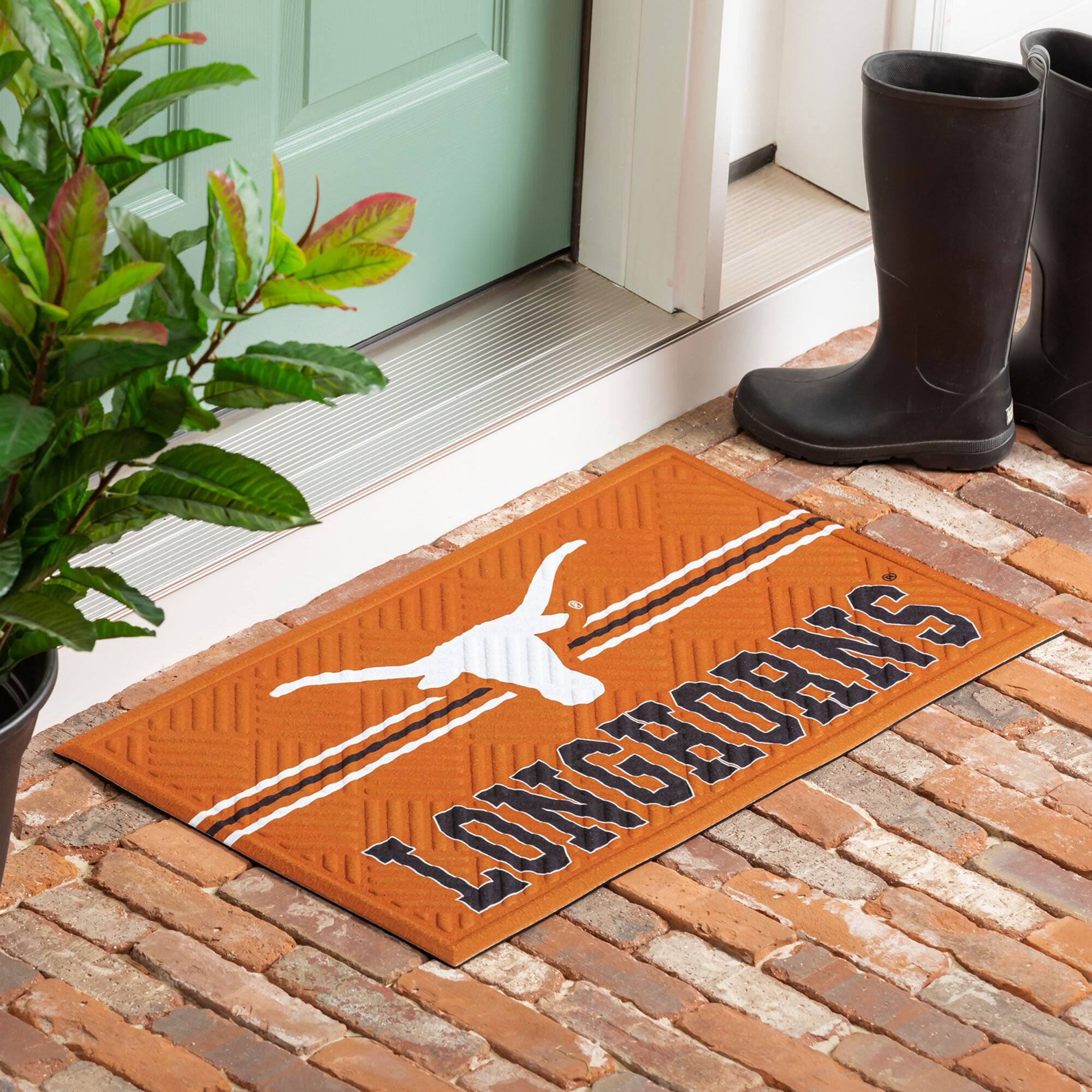 Alt View 2. Evergreen Enterprises - Texas Longhorns Embossed Door Mat - Multicolor.
