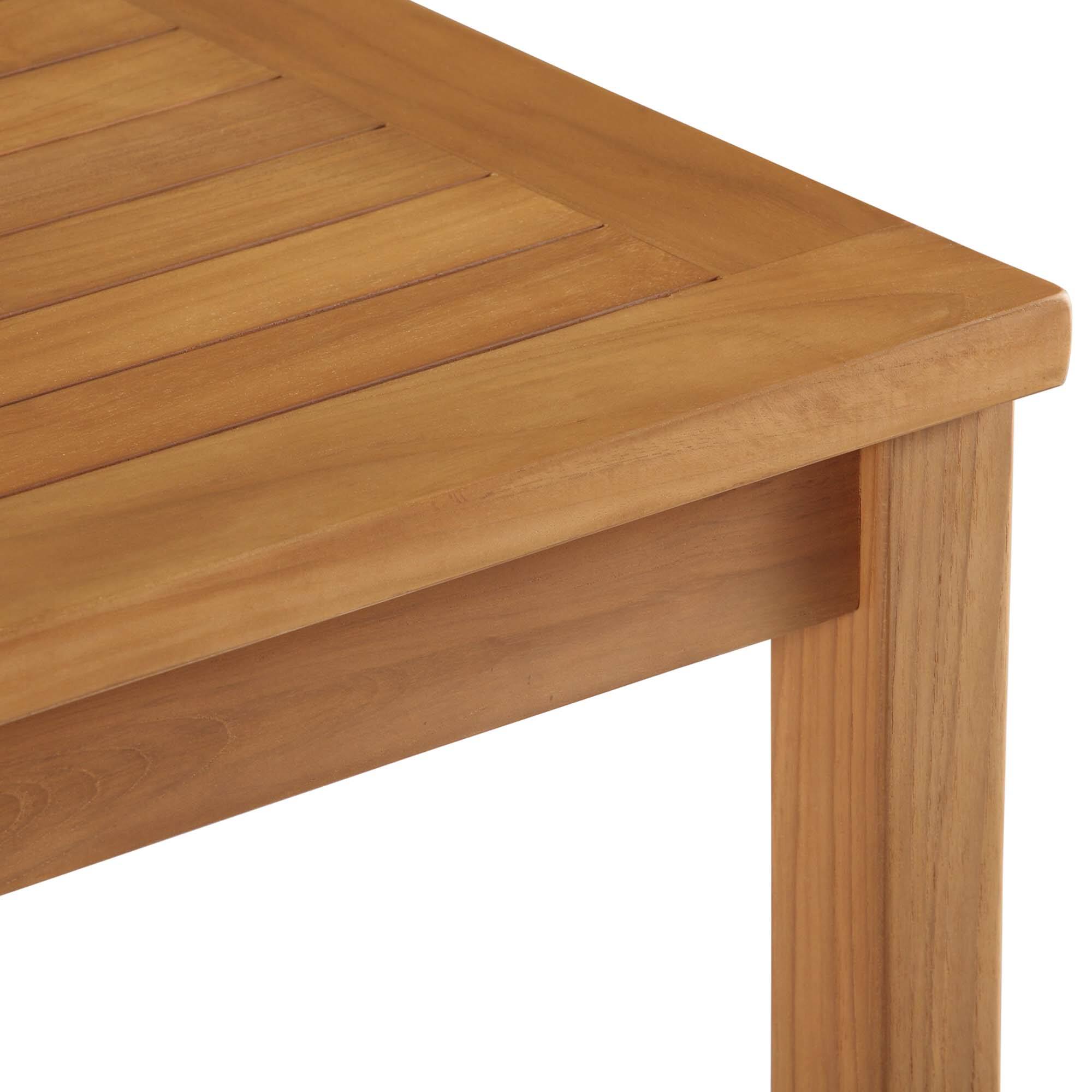 Alt View 3. Modway - Upland Outdoor Patio Teak Wood Coffee Table by Modway - Natural.