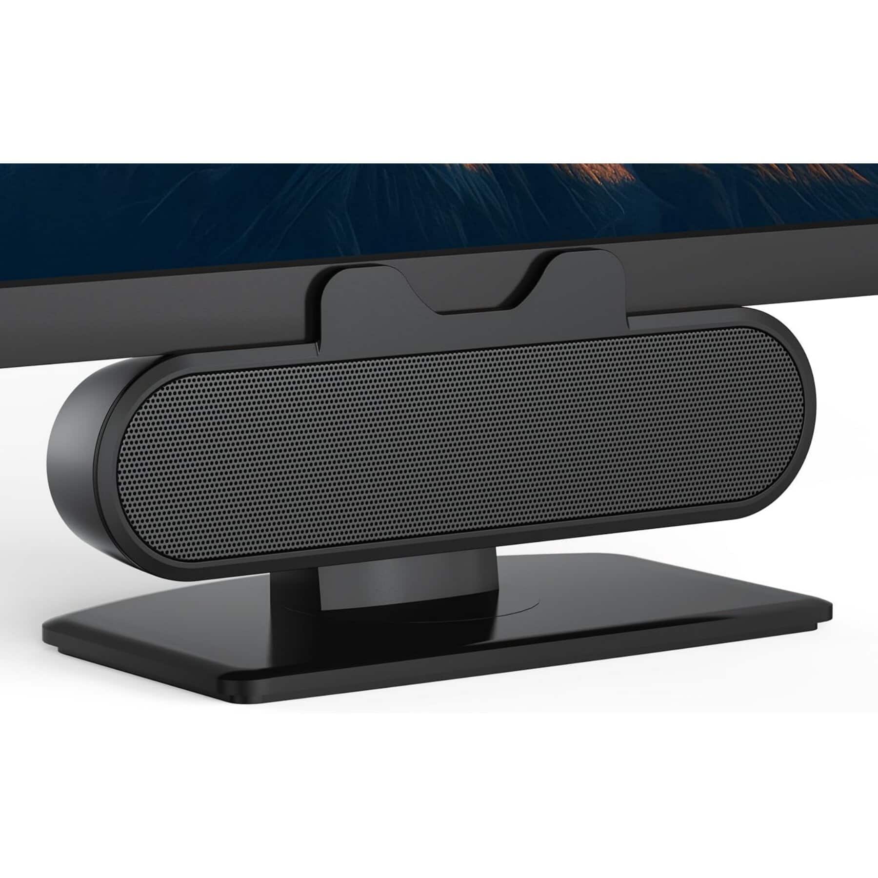 Dazzed Corner - Wired USB Soundbar, Computer Speakers, Plug-n-Play - White