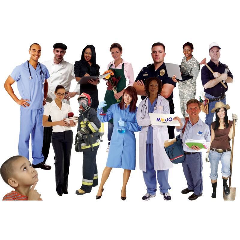Front. MOJO - Career Possibilities Floor Puzzle - Multi.