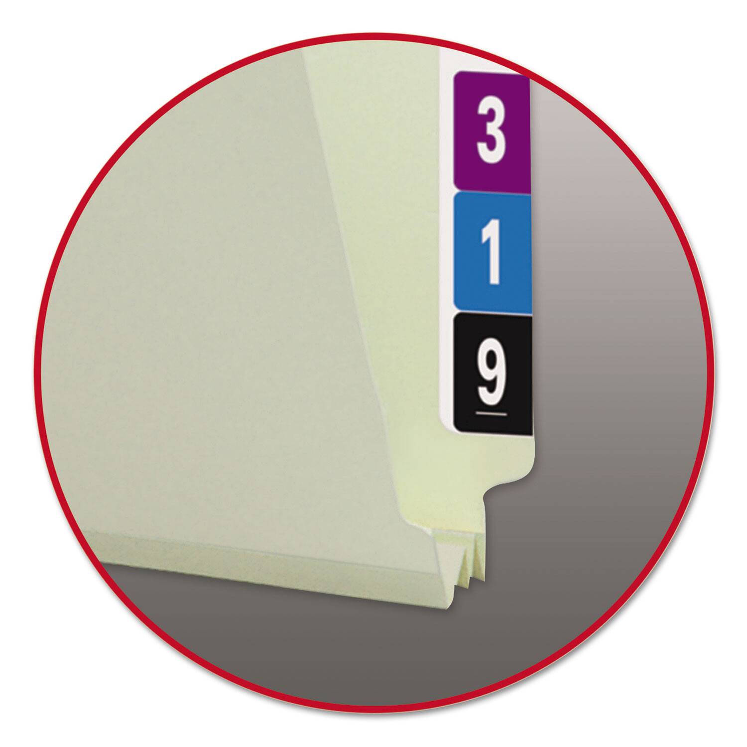 Smead Manufacturing REMOVE Extra Heavy Recycled Pressboard End Tab ...