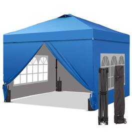 Ainfox - 12x12 Pop Up Canopy with Sidewalls Adjustable Outdoor Instant Canopy Tent with Carry Bag - Blue