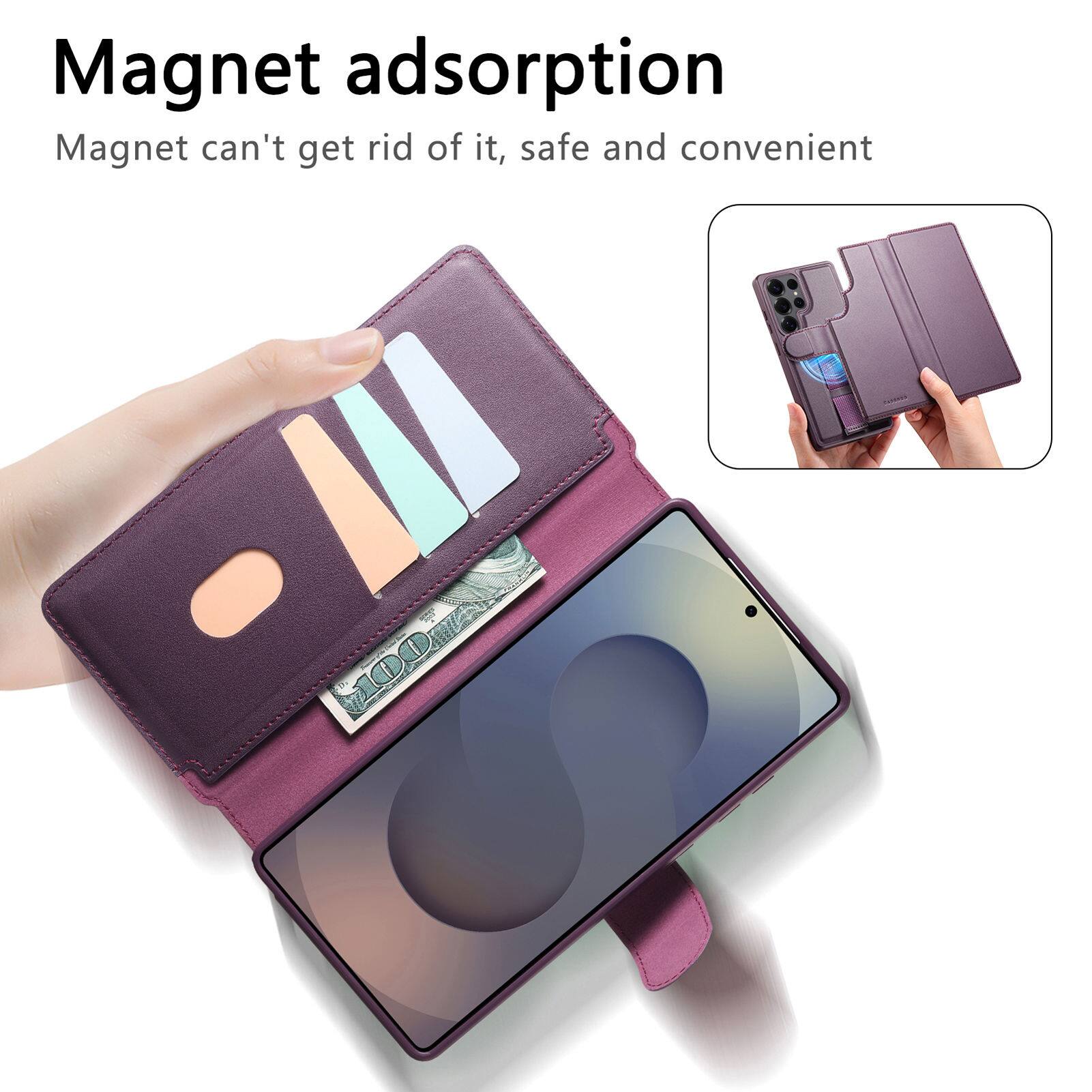 Magnet adsorption  
Magnet can't get rid of it, safe and convenient