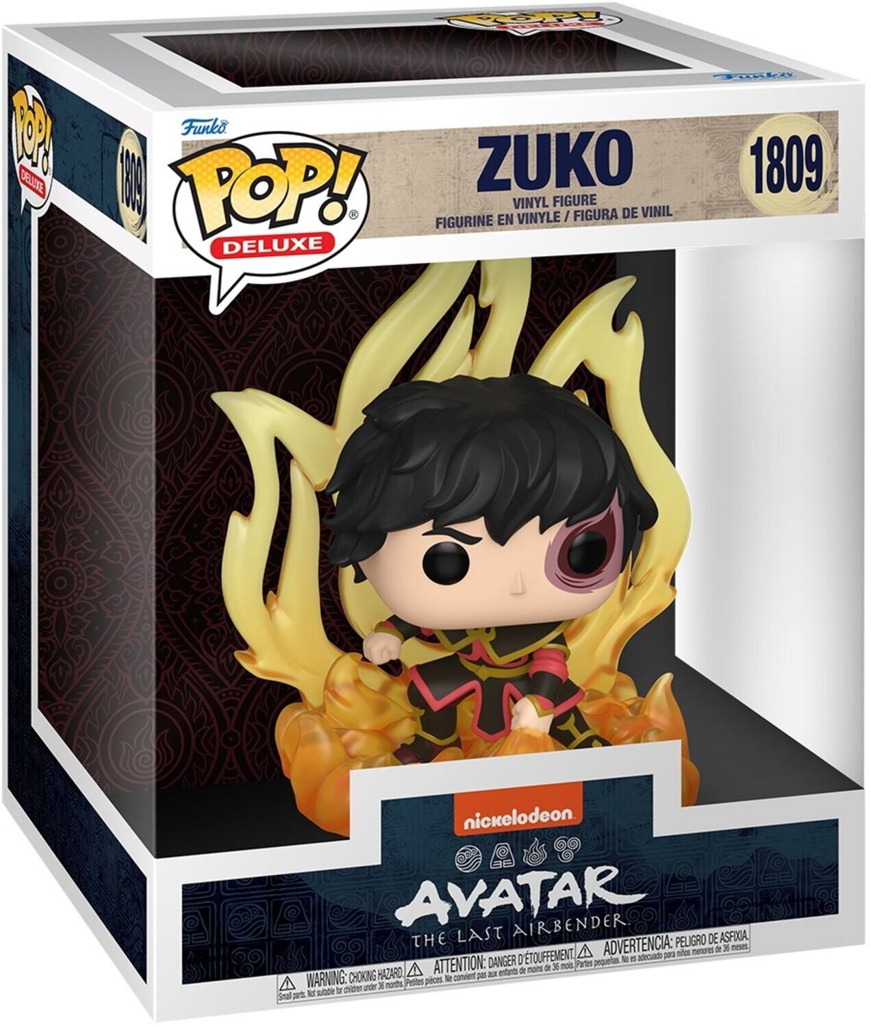 POP! DELUXE Funko WO ZUKO POP! DELUXE - FIGURINE EN VINYL VINYLE FIGURE / FIGURA DE VINIL Oki 1809 nickelodeon AVATAR AIRBENDER THE LAST PELIGRO DE ASFIXA TOUFFEMENT A ADVERTENCIA: para mle menures de 3 news DANGER D pequertas to a afecuado ATTENTION: de 3 moi Partes HAZARO A etants 9 moins CHOKING carvert - - WARNING: pices. Sr A ander 1 norths Protes nntce a chiden Small pes Nor