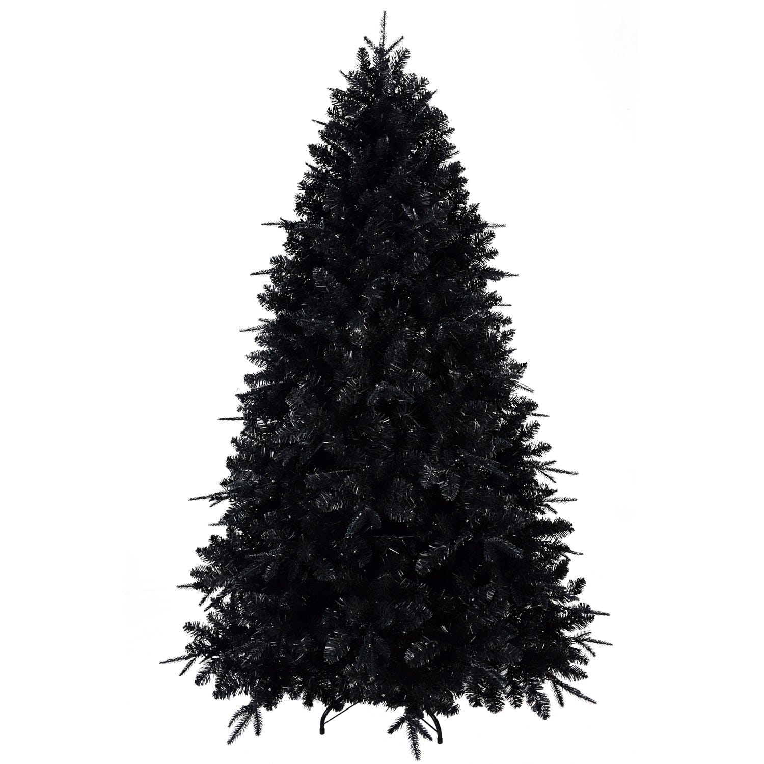 BreeBe - 5ft Christmas Tree with 250 White LED Lights - Black