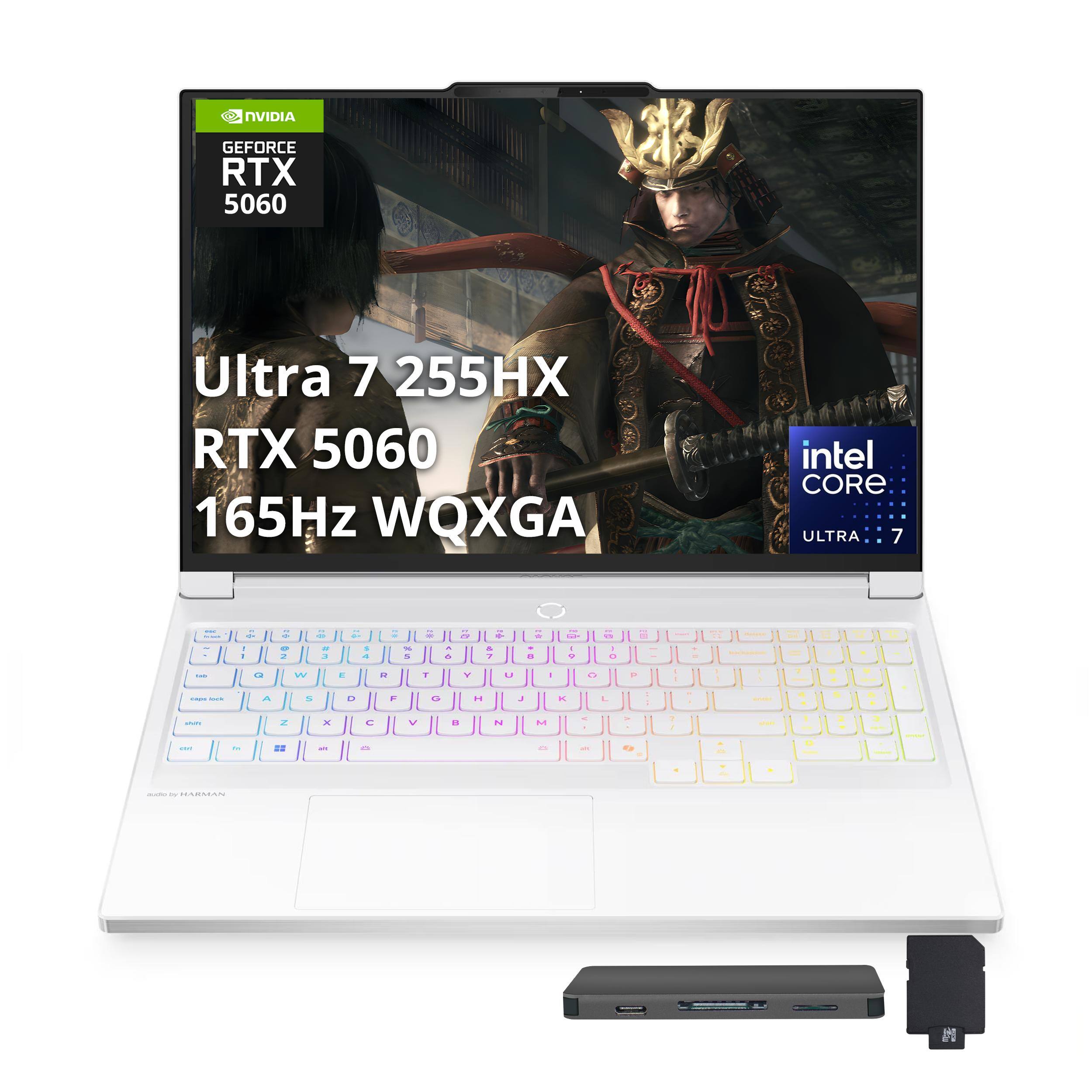 Lenovo - Upgraded - Legion 7i 16" 2.5k OLED Gaming Laptop - Intel Core Ultra 7 255HX 2025 - 64GB RAM - NVIDIA GeForce RTX 5060 - 2TB SSD - Glacier White