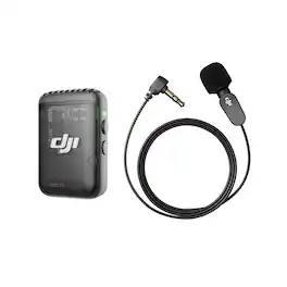 DJI - Mic 2 (1 TX, Shadow Black) with Omnidirectional Lavalier Microphone