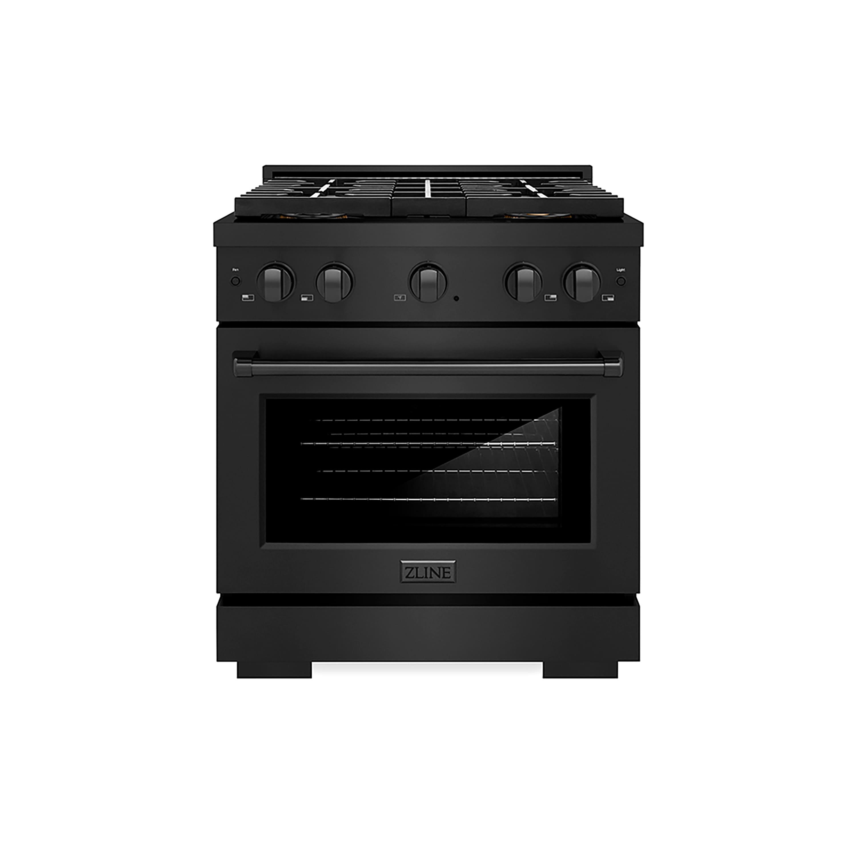 30 in. 4.2 cu. ft. Paramount Dual Fuel Freestanding Range with DuoPro Cooktop & Electric Oven in Black Stainless Steel Front