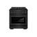 Front. ZLINE - 30 in. Wide 4 Burner 4.2 cu. ft. Paramount Dual Fuel Freestanding Range with DuoPro Cooktop & Electric Oven - Black Stainless Steel.