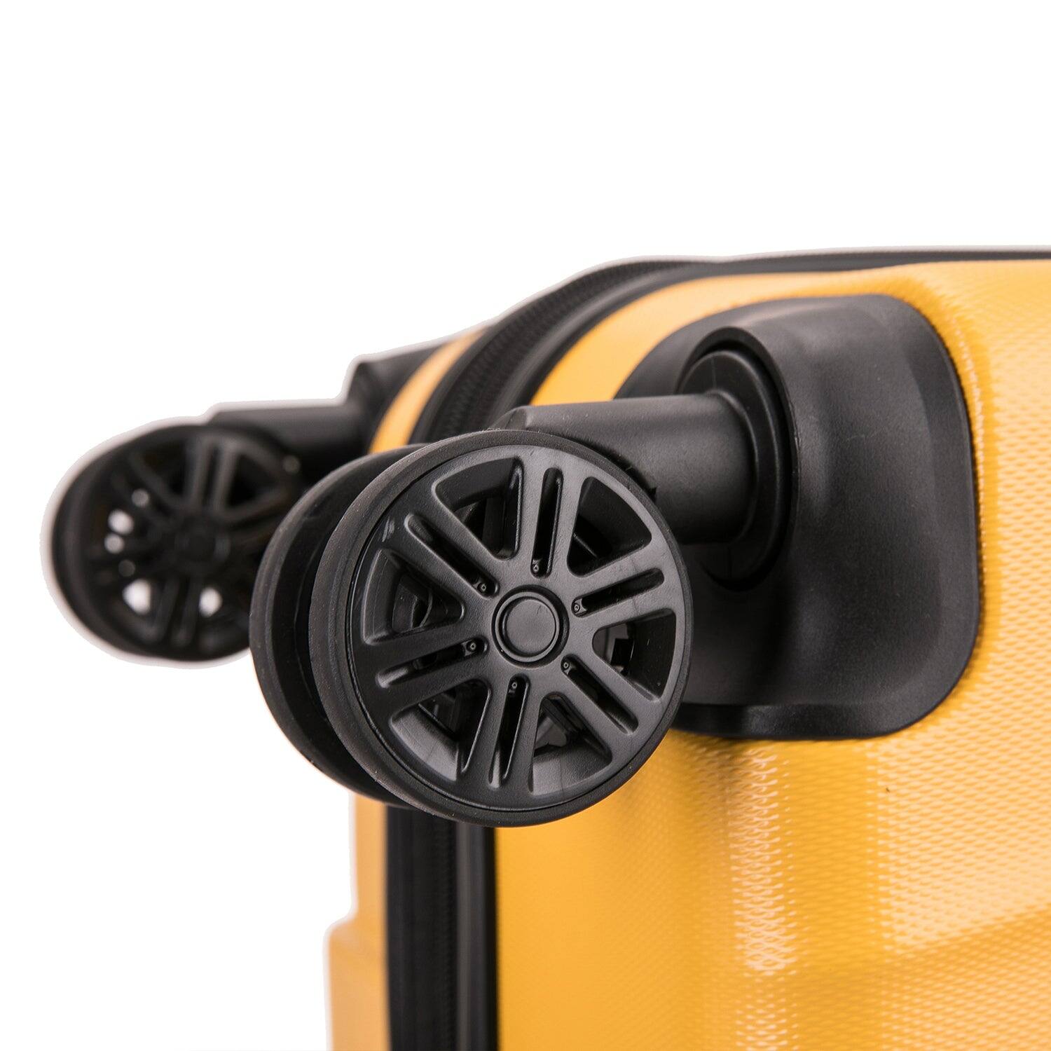 Alt View 4. InUSA - Ally lightweight hardside spinner luggage 24" - MUSTARD.