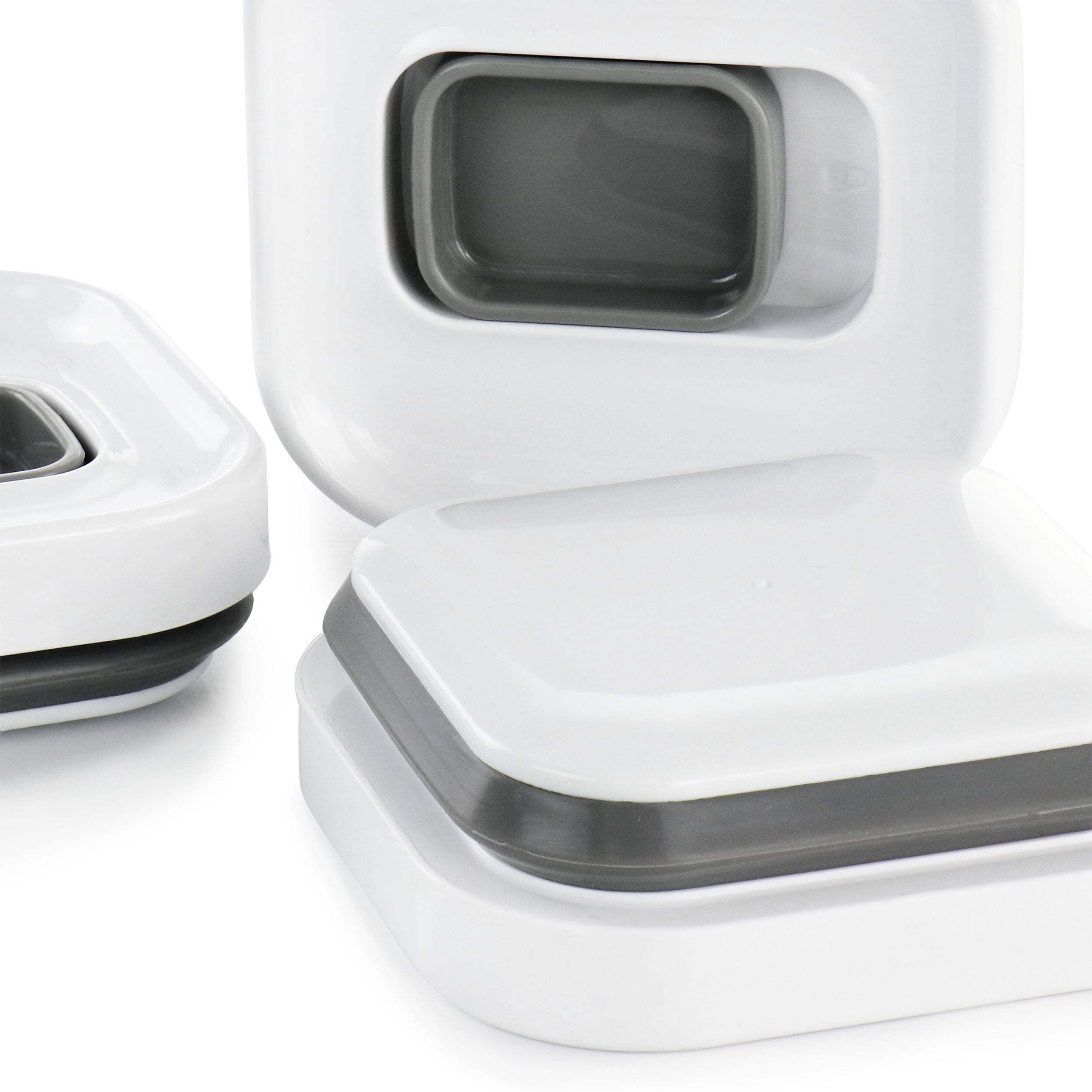 Alt View 1. Martha Stewart - Martha Stewart Siobhan 3 Piece Acrylic Storage Container Set - Clear.