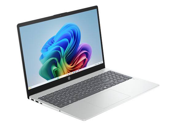 Back. HP - HP OmniBook 3 Laptop Computer 15.6" FHD Touch Screen AMD Ryzen AI 7 16 GB - Glacier silver.